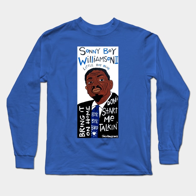 Sonny Boy Williamson II Long Sleeve T-Shirt by krusefolkart